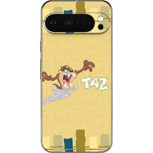 Looney Tunes Tasmanian Devil Swirl Cream Pixel 9 Pro XL Skin